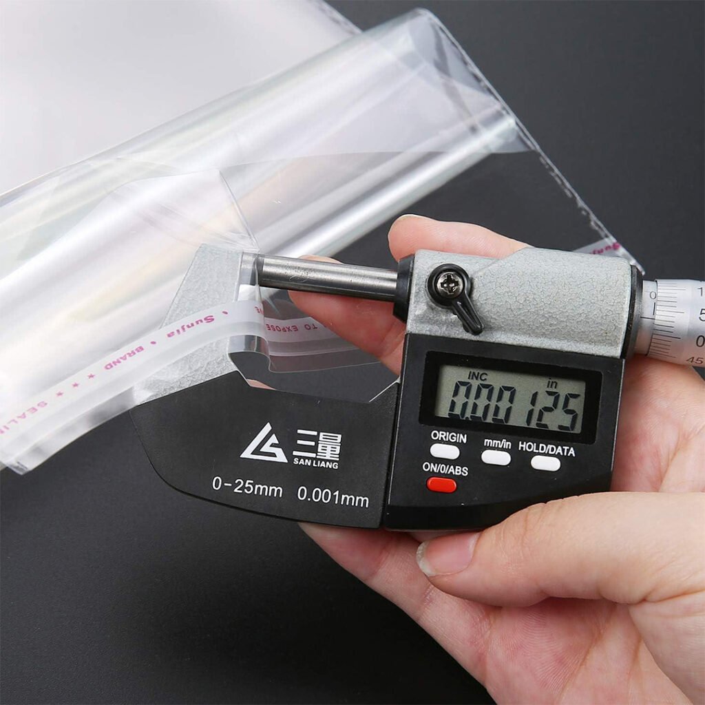 GSM/thickness measurement close-up